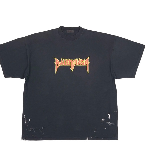 Balenciaga Black Graphic T-Shirt